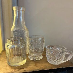 Clear Glass Vintage Miniatures